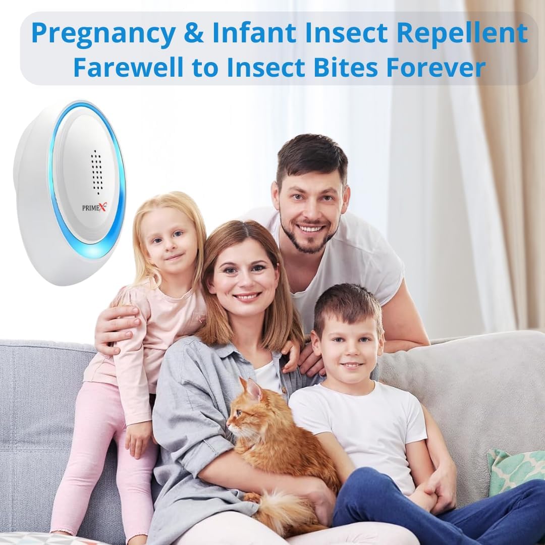 Ultrasonic Pest Repeller, Newest 6 Packs Electronic Powerful Mouse Repellent plug-in Pest Control for Bugs, Mosquito, Roach, Ant, Rodent, Mouse, Rat, Spider, Cockroach, Ants, Wasp Etc Insect Repellent