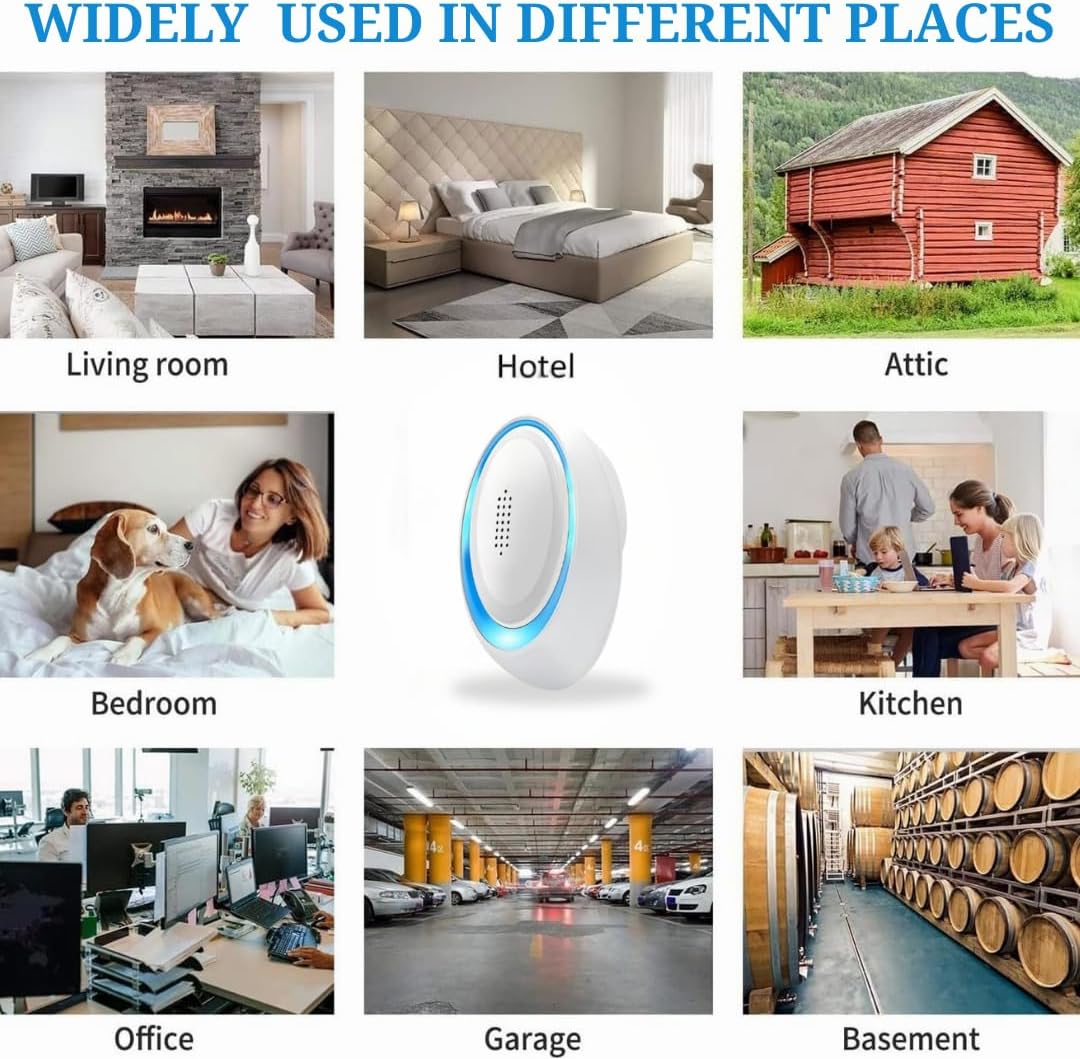 Ultrasonic Pest Repeller, Newest 6 Packs Electronic Powerful Mouse Repellent plug-in Pest Control for Bugs, Mosquito, Roach, Ant, Rodent, Mouse, Rat, Spider, Cockroach, Ants, Wasp Etc Insect Repellent